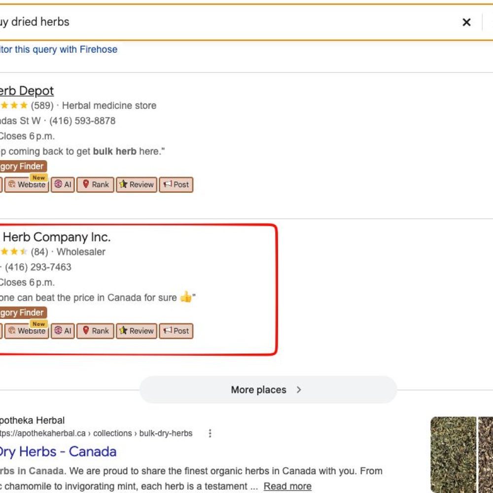 SEO this business to rank nationwide on google map pack, – Canada Location